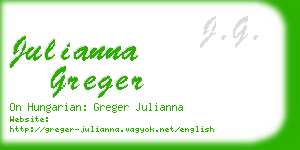 julianna greger business card